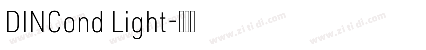 DINCond Light字体转换